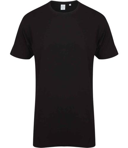 SF Men Long Line Dipped Hem T-Shirt
